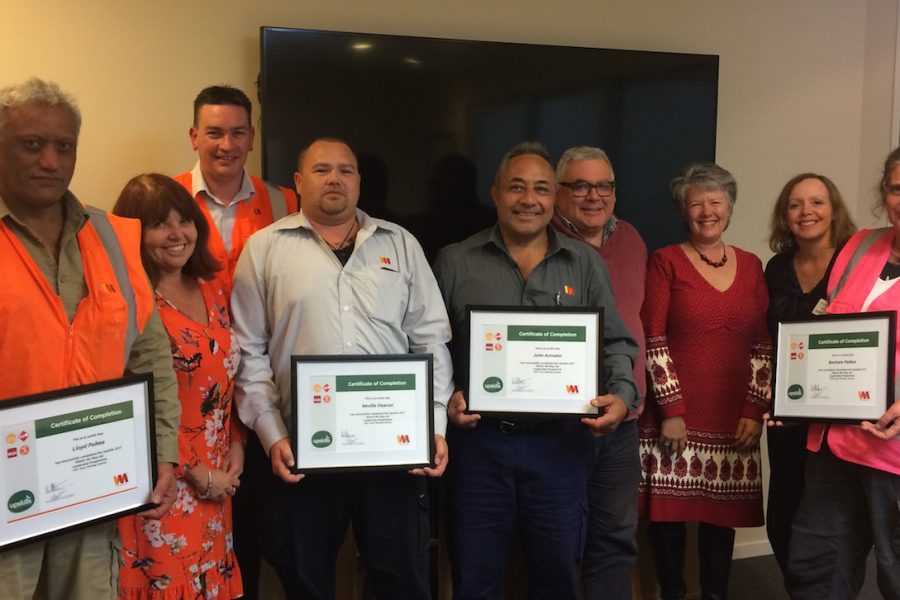 Waste Management - the Watch Me Step Up leadership skills and workplace literacy programme graduates