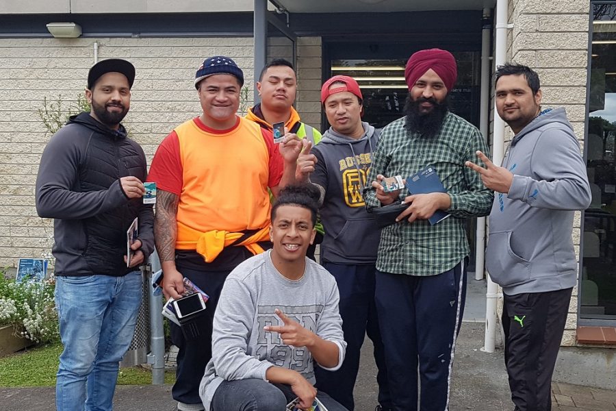 Learners outside Avondale library