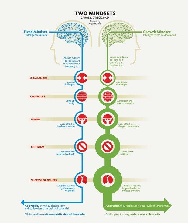 Reflecting on a growth mindset for learning success